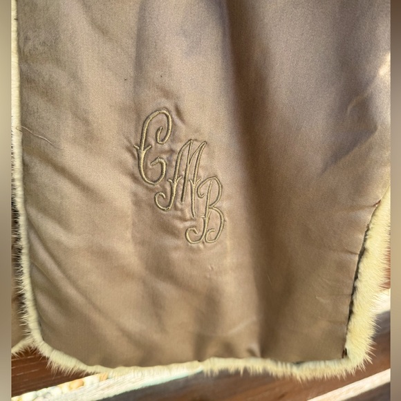 Vintage real fur stole with collar and pockets - Picture 5 of 5